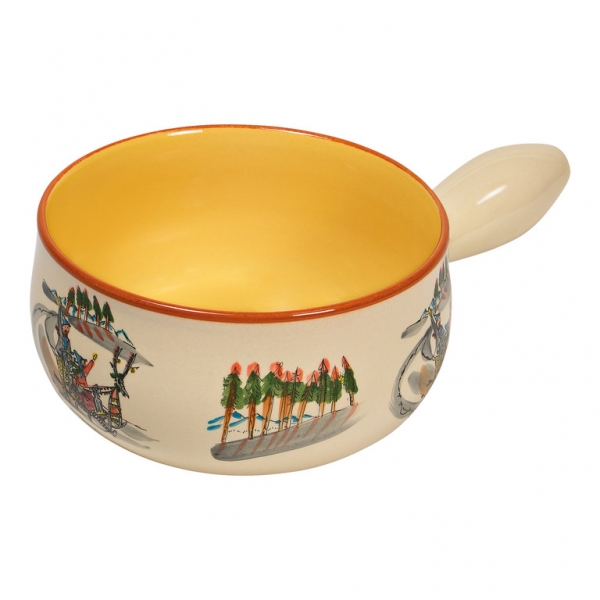 Caquelon Schlittenfahrt 20 cm | BOX